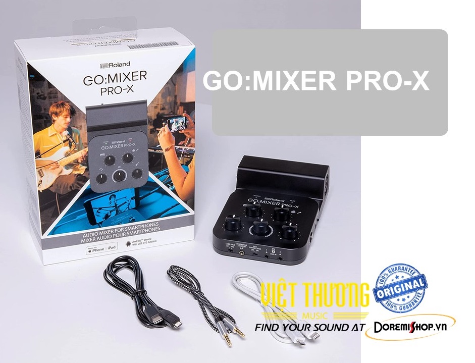 Thiết Bị Âm Thanh Live Stream chính hãng Roland Go:Mixer Pro-X