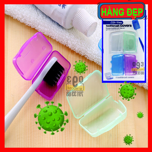 Combo 4 Đầu bọc bàn chải đánh răng kháng khuẩn