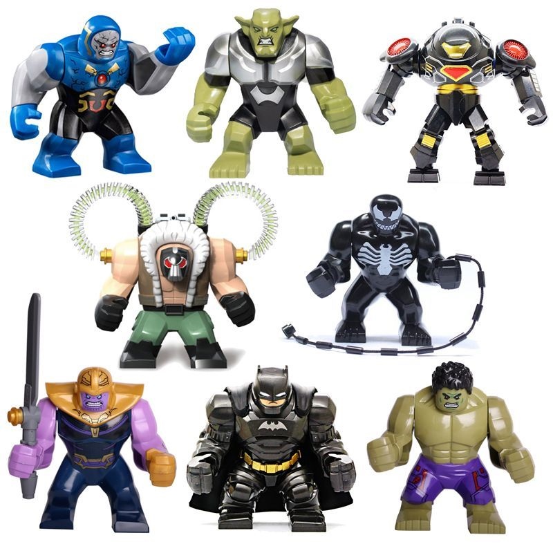Compatible with LEGO minifigures Hulkbuster Thanos Hulk Darkseid Bane