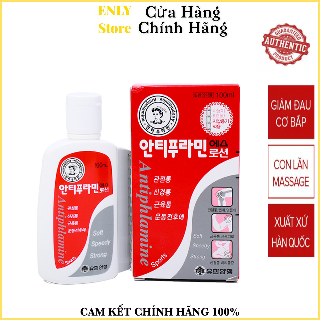 Dầu nóng Xoa Bóp Massage Hàn Quốc Antiphlamine 100ml - Đau nhứt massage cơ thể