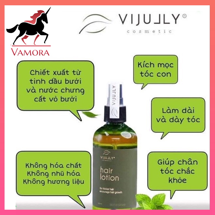 Vamora - tinh dầu bưởi vijully, dầu dưỡng tóc, kích thích mọc tóc, ngừa rụng tóc
