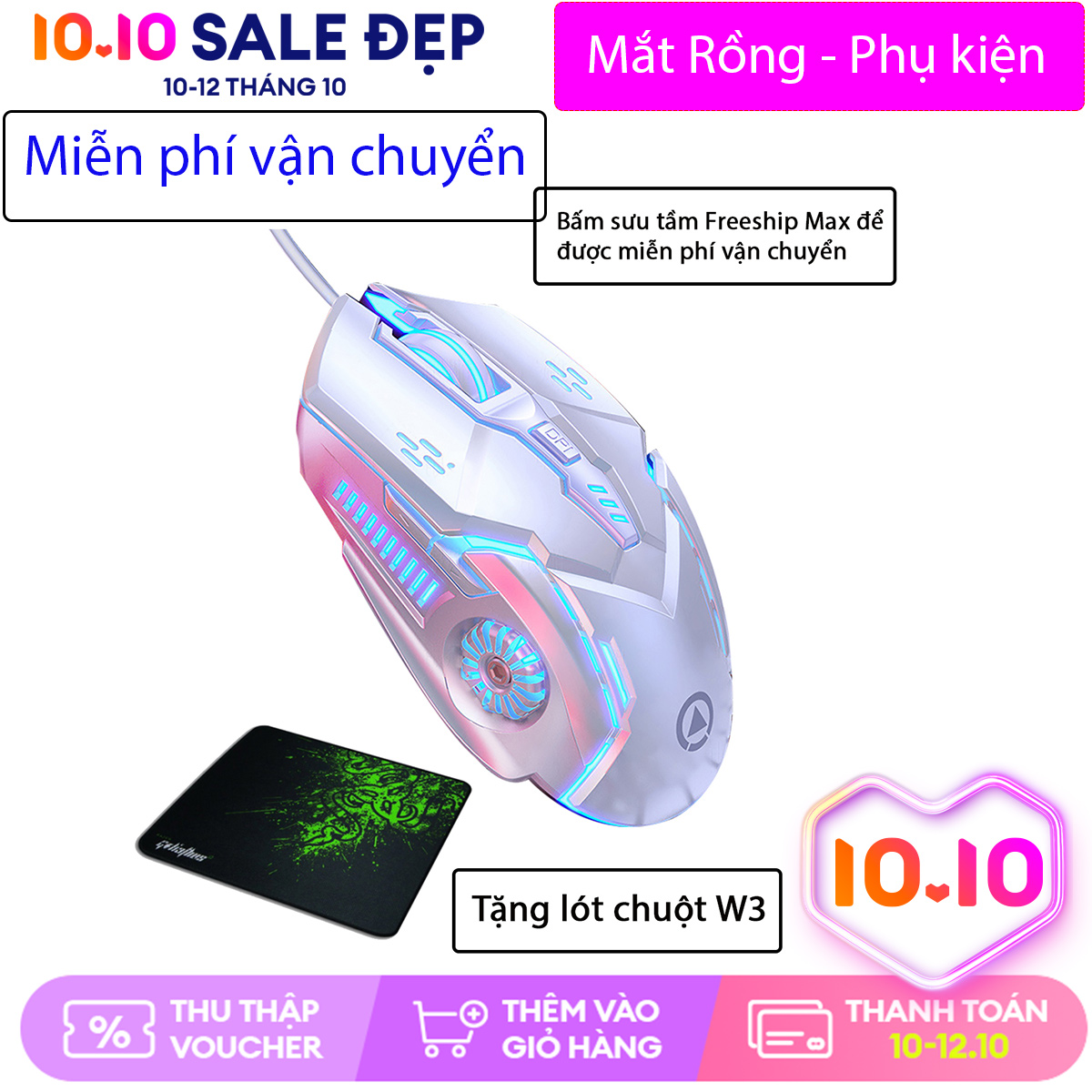 [Tặng lót chuột W3] Chuột có dây chuyên game Yindiao G5 6d 4 Tốc Độ Cho Pubg cựcc hot kiểu dáng sang trọng và sành điệu