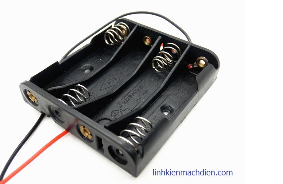 Hộp đế pin 4aaa