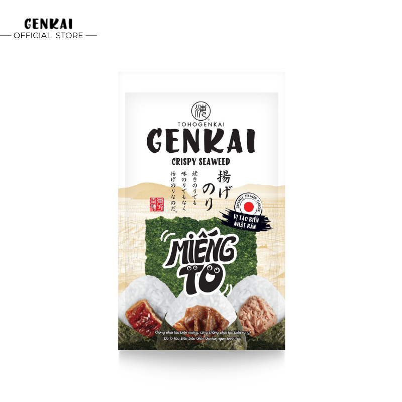Tảo biển siêu giòn genkai vị tảo biển nhật bản
