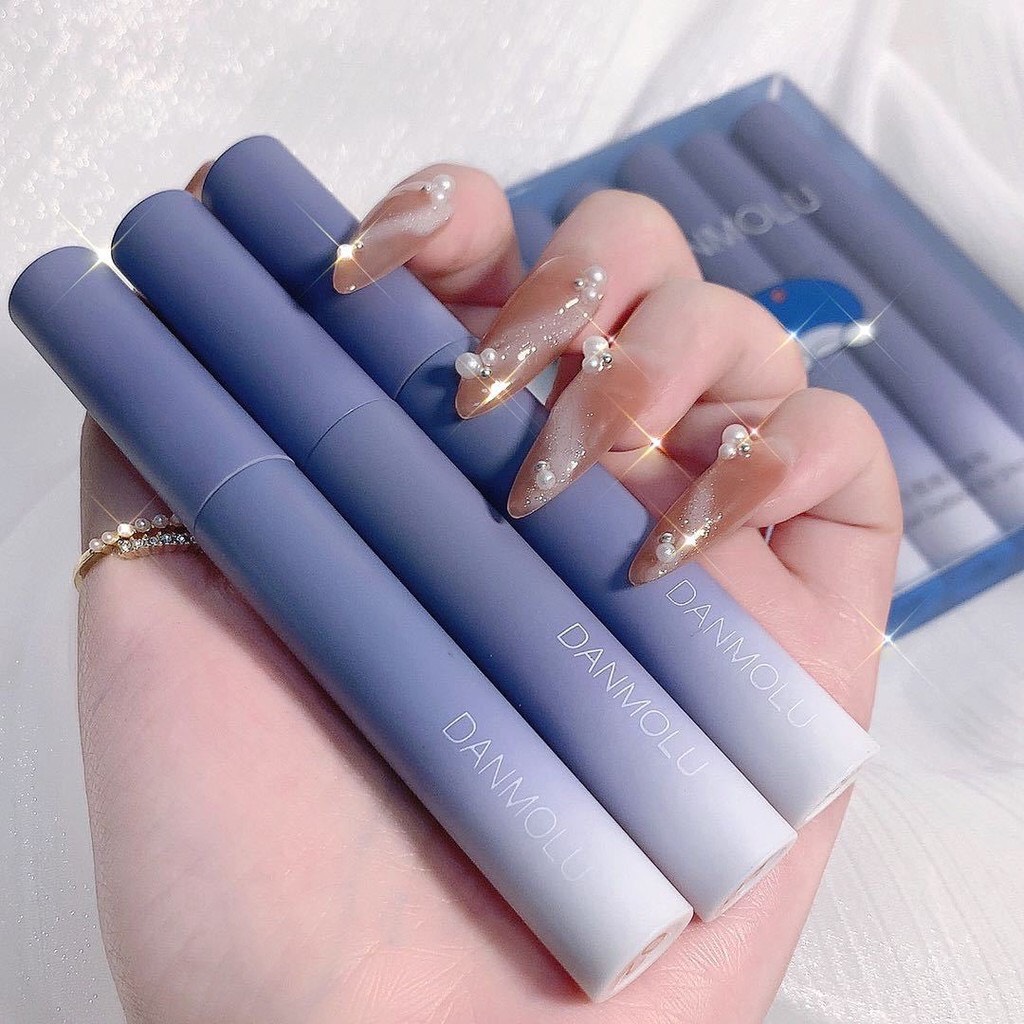 Sét 5 Cây Son Kem Lì DANMOLU, Son DANMOLU Màu Đẹp Bền Màu