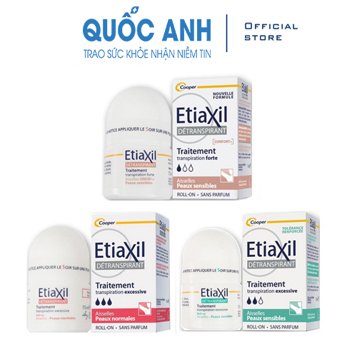 Lăn Khử Mùi, Giảm Mồ Hôi Etiaxil Detranspirant Traitement RollOn 15ml