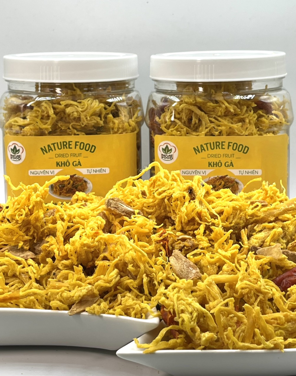 Hộp 500gr Khô Gà Bơ Tỏi Nature Food Giòn Ngon Loại Đặc Biệt