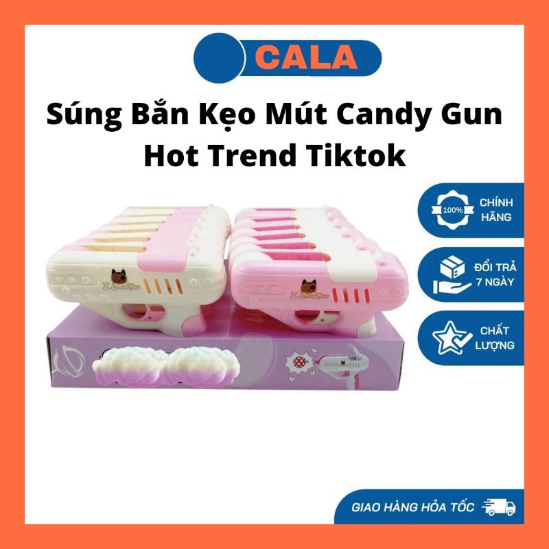 Máy bắn kẹo mút hot trend tiktok