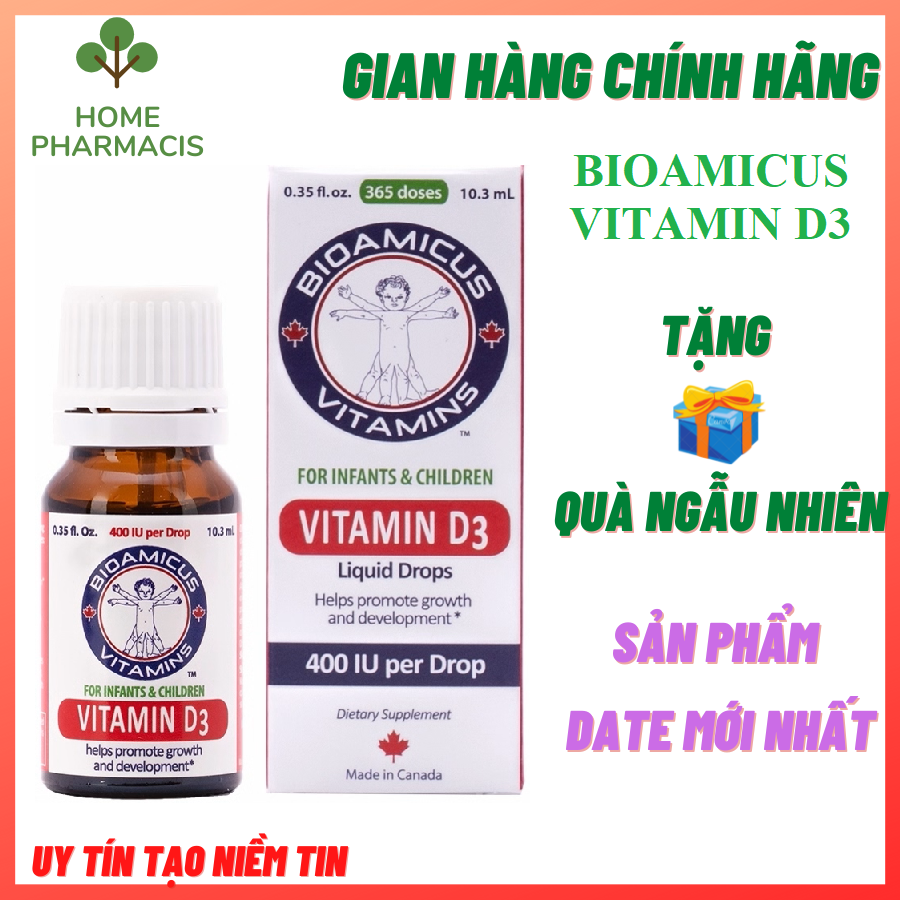 Vitamin d3 bioamicus 400iu/giọt 10ml