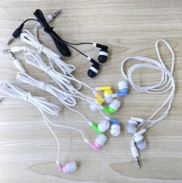 Bộ 2 tai nghe cực ấm âm thanh nghe chuẩn Bass Jack cắm 3.5mm, tích hợp micro hỗ trợ nghe, gọi, ghi âm, thiết kế hình dây kéo chống rối