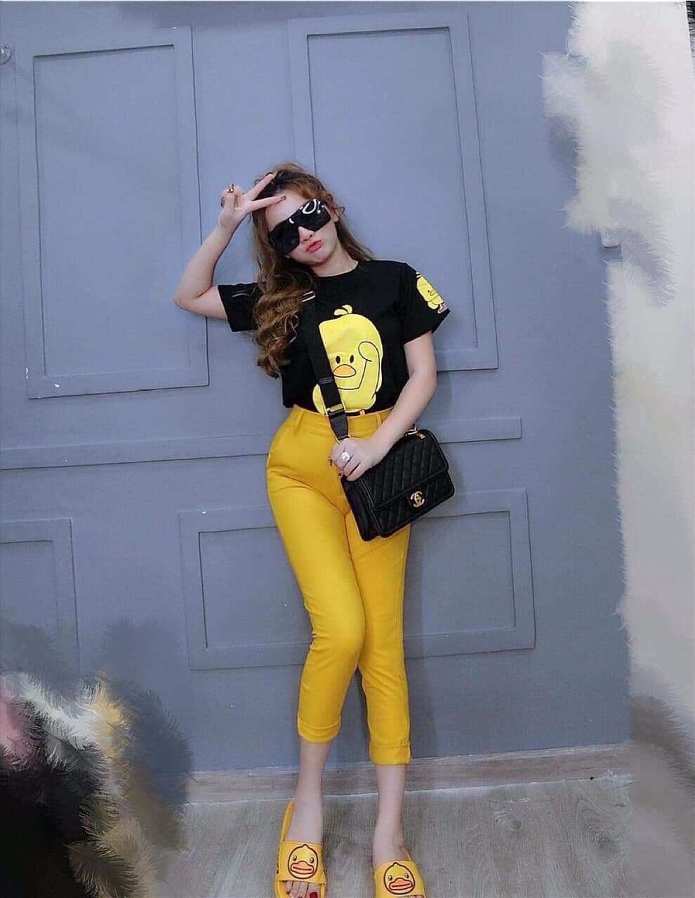 Đồ bộ in hình con vịt đáng yêu thích hợp đi dạo phố hoặc mặc ở nhà UZU.STORE