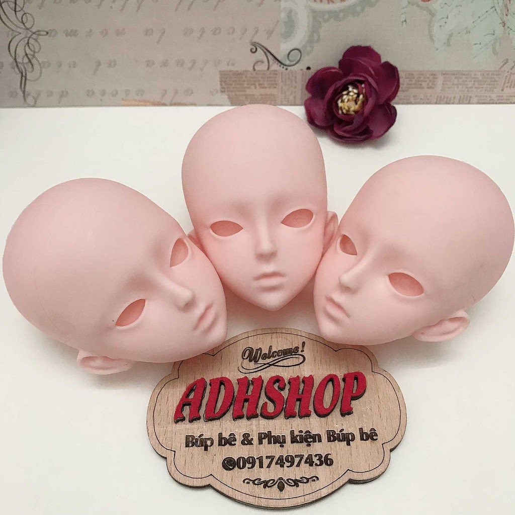 Đầu búp bê nữ 60cm đầu trọc chưa vẽ không mắt Sunny Dolls