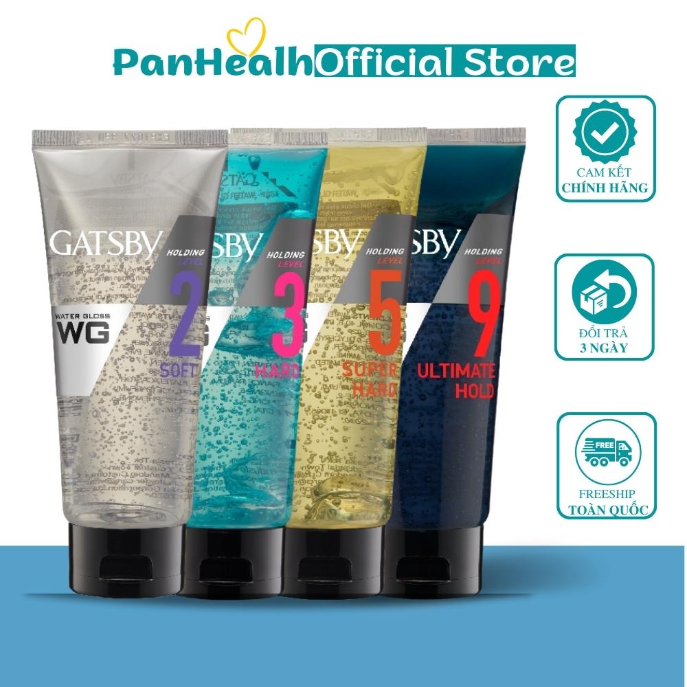 Gel vuốt tóc nam nữ chính hãng Gatsby Water Gloss 170g, Gel giữ nếp tóc xoăn uốn