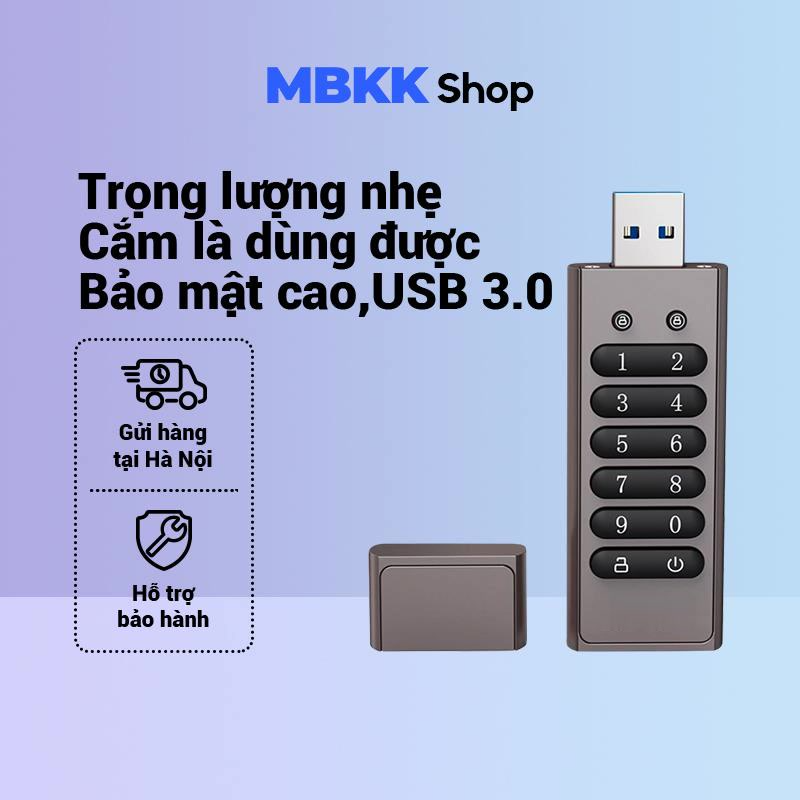 Ổ USB flash 3.0 64Gb 256-Bit thiết kế đặt mật khẩu cao cấpĐĩa U được mã hóa usb3.0, dung lượng tùy chọn, ổ đĩa flash thiết kế mật khẩu nâng cao 256-bit, giao hàng nhanh tận nơi