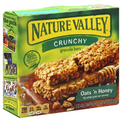 Bánh Granola Nature Valley - Oats'n Honey 253gr- 6 gói-12 thanh-Nhập khẩu Mỹ