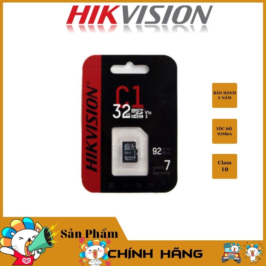 [ BÁN CHẠY ] Thẻ Nhớ Micro SD Hikvision 32Gb, 64Gb Class 10 - Hàng Chính Hãng BH 5 Năm.