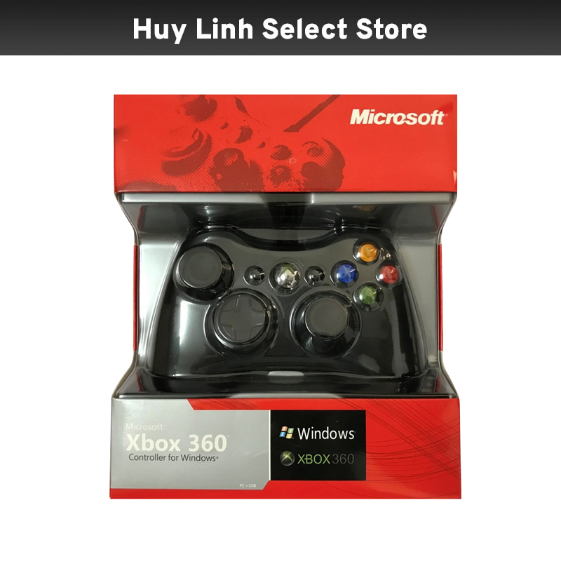 Tay cầm chơi game cho PC Xbox 360 có dây SF1 đèn vàng FullSkill Fifa 4 - Hỗ trợ Android TV Box, Smart TV, Smartphone Support OTG