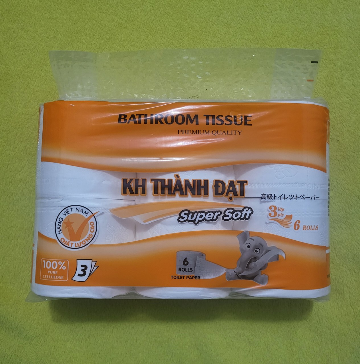 Giấy vệ sinh 6 cuộn/lốc thành đạt- cuộn to dày mềm mịn