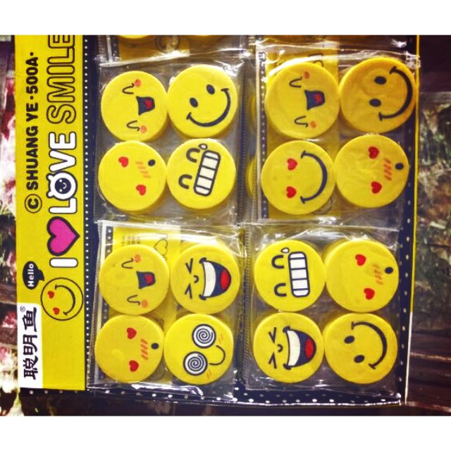 Set 4 cục gôm I smile