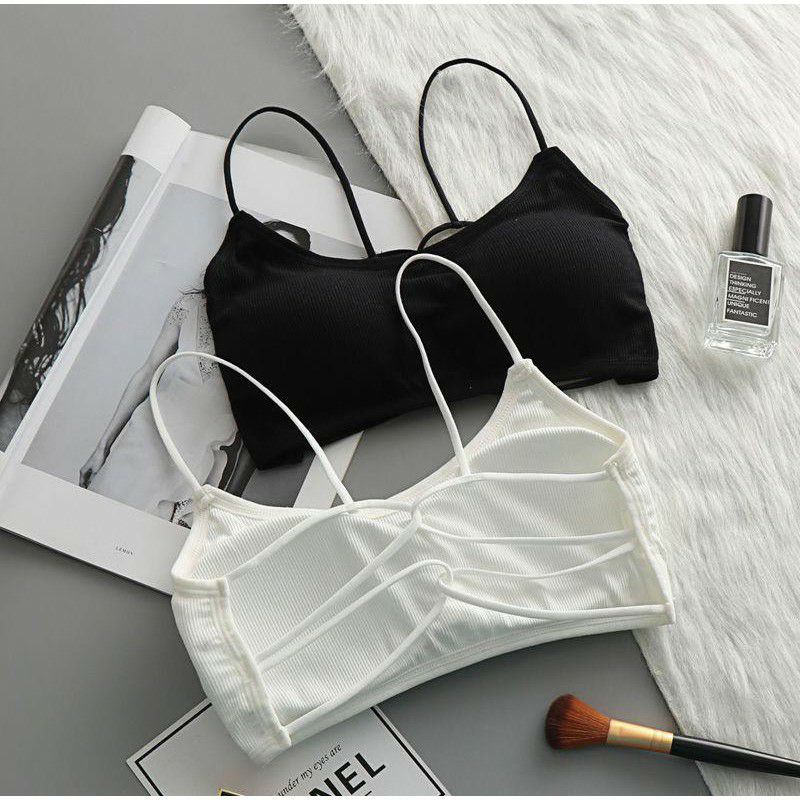 Bộ 2 Áo lót bra thun len tăm đan dây sexy quyến rũ - áo bra mút mỏng không gọng áo lót học sinh mút mỏng - ao nguc mút mỏng - TinTin888