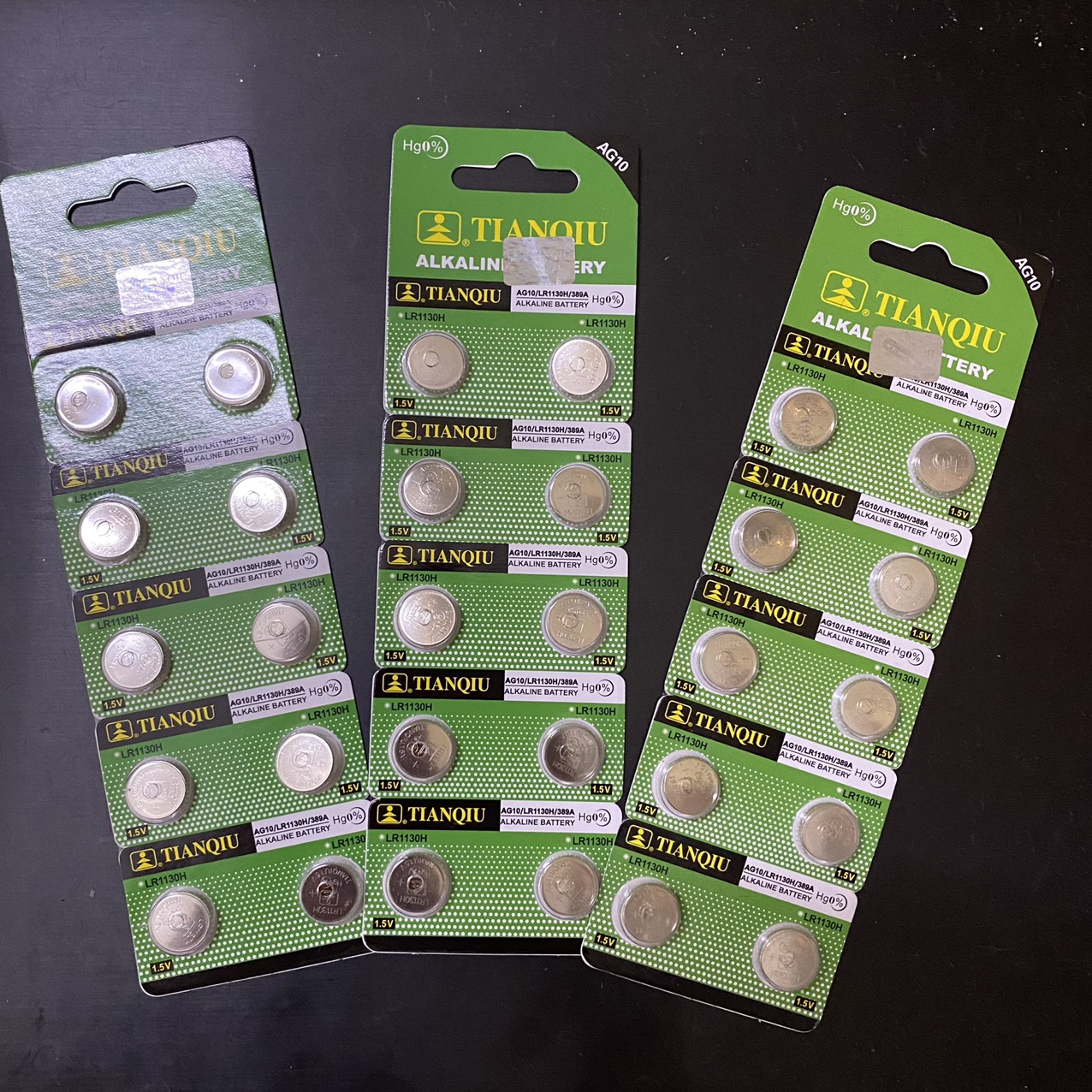 1 Vỉ 10 Viên Pin Cúc Áo AG10/LR1130 Dung Lượng Cao Lắp Cho Đồng Hồ, Đèn Đom Đóm, Nến Điện Tử