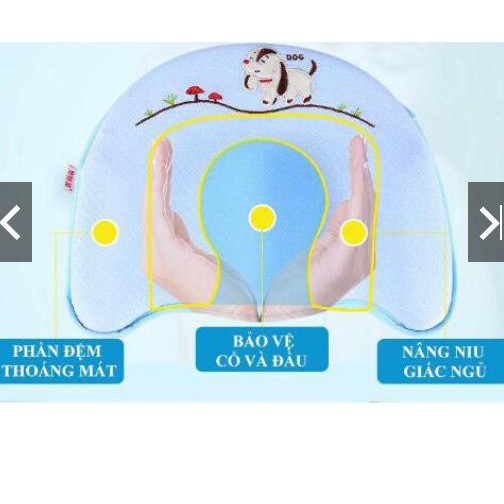 Gối cao su non chống bẹt đầu cho bé sơ sinh -