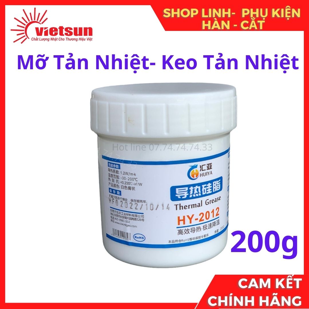 Mỡ tản nhiệt- Keo tản nhiệt Hũ 200g