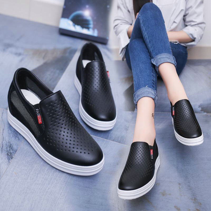 [Hoàn Tiền 15%]Giày nữ độn đế 6,5 cm thời trang mẫu mới siêu hot