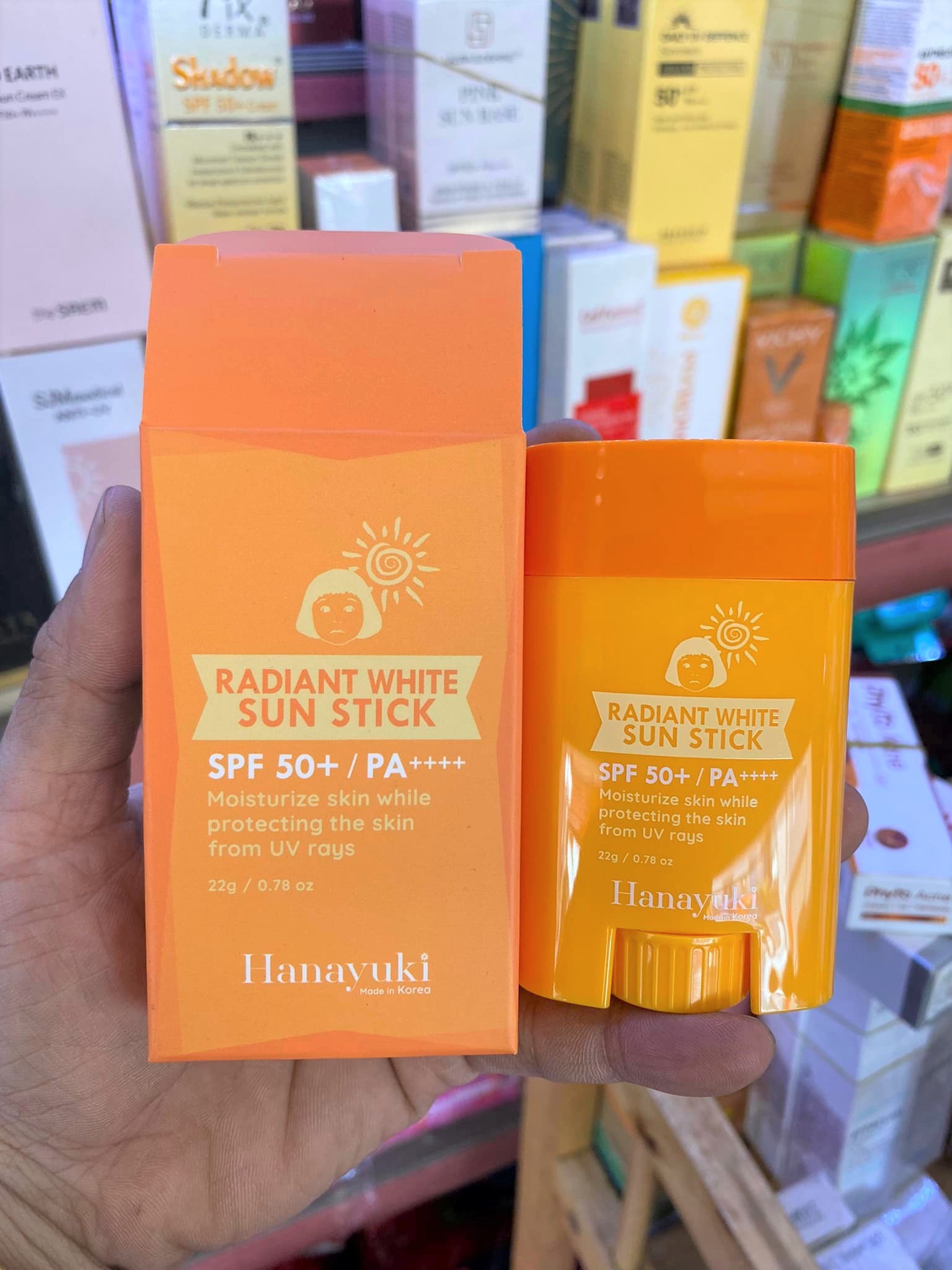 Hanayuki Sáp chống nắng thanh lăn 22g