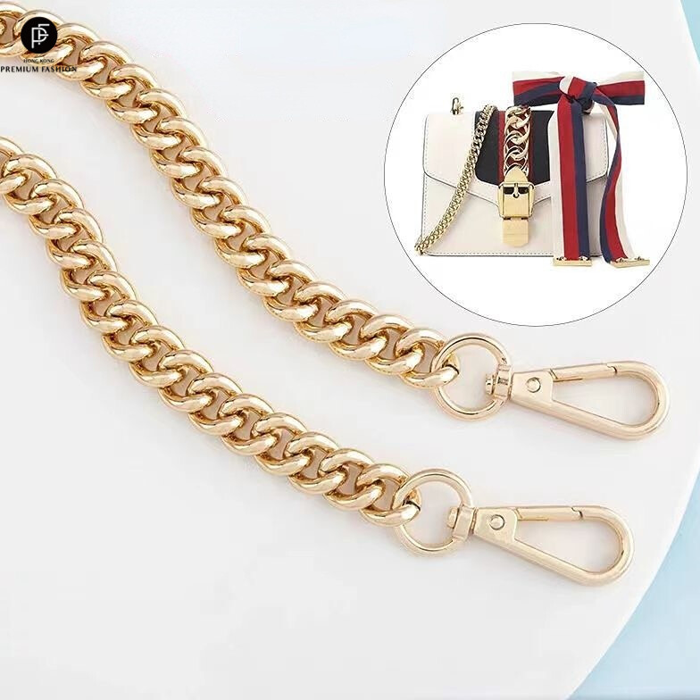 Jivivil phụ kiện dây xích túi dây đeo túi dây đeo vai chéo dây xích túi dây xích bằng sắt màu đjivivilvàng