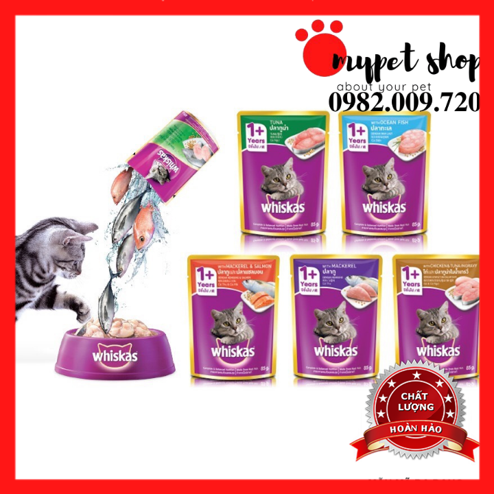 Pate cho mèo whiskas 85g