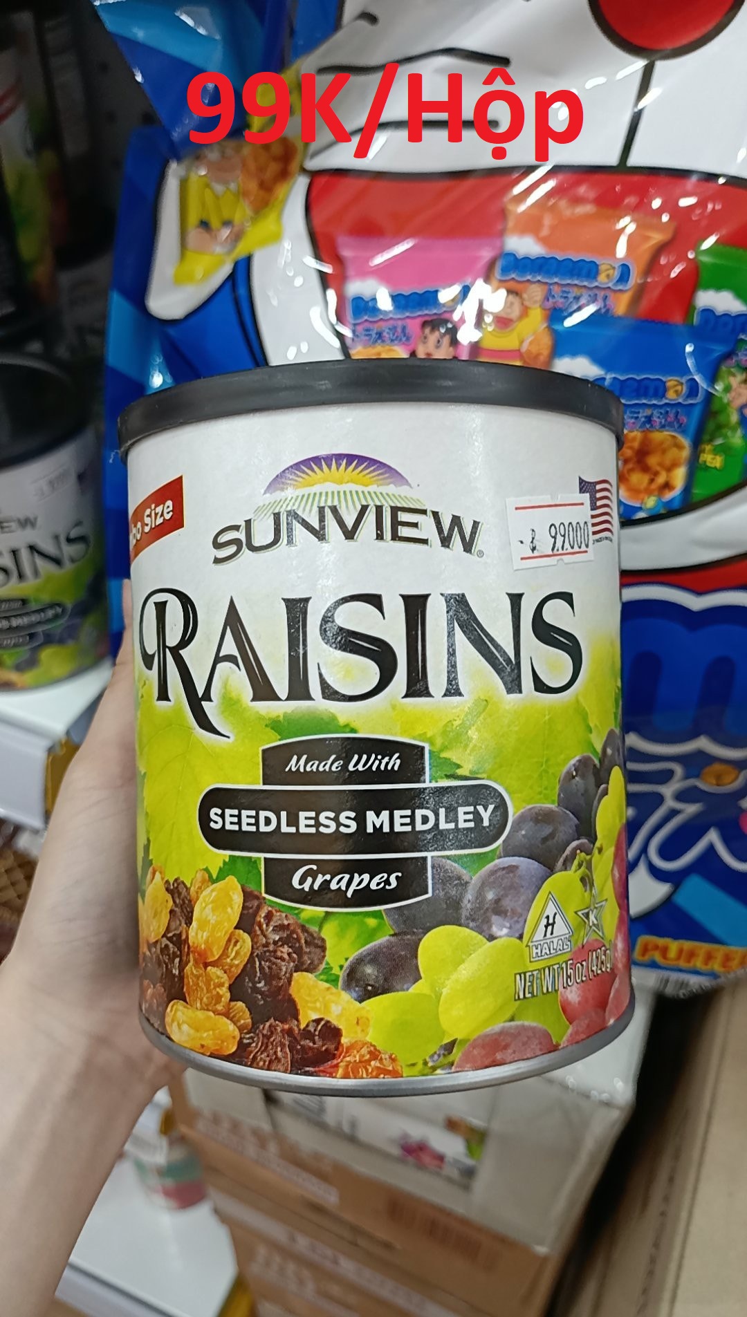 Nho khô Mỹ Sunvew Raisin 425gr