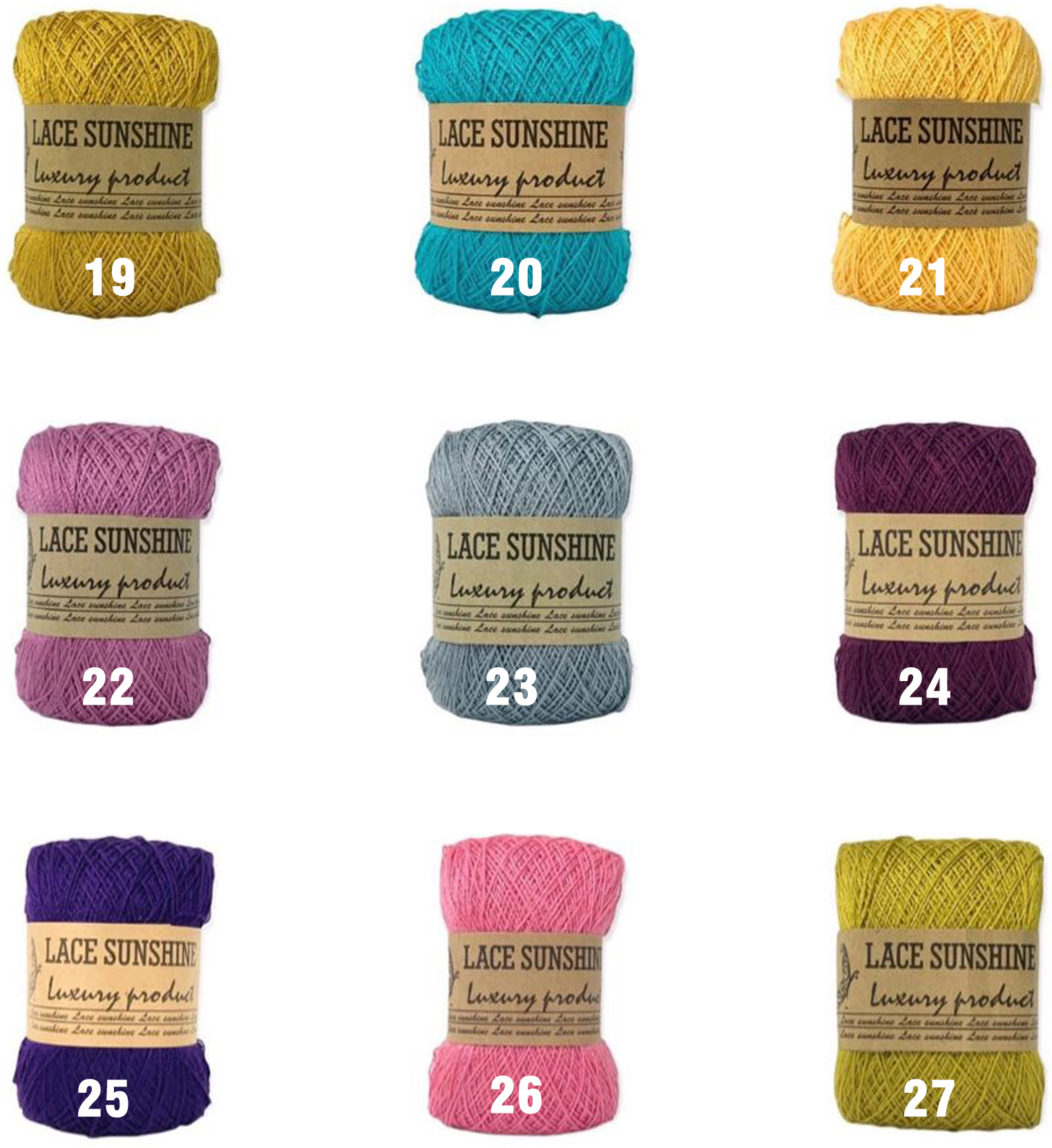 Lace sunshine, trơn se 4 sợi