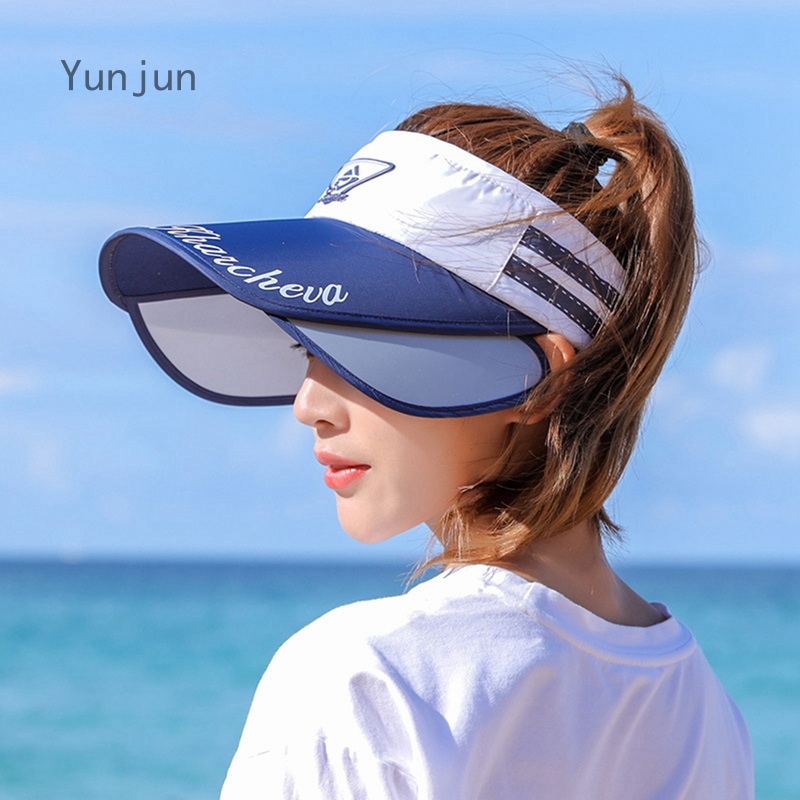 YujunSports Mũ Che Nắng Chống Tia UV Mùa Hè Mới Cho Nữ Mũ Che Nắng Mát Mẻ, Mũ Thể Thao Ngoài Trời Cho Nữ, 54-60Cm (Có Thể Điều Chỉnh ）