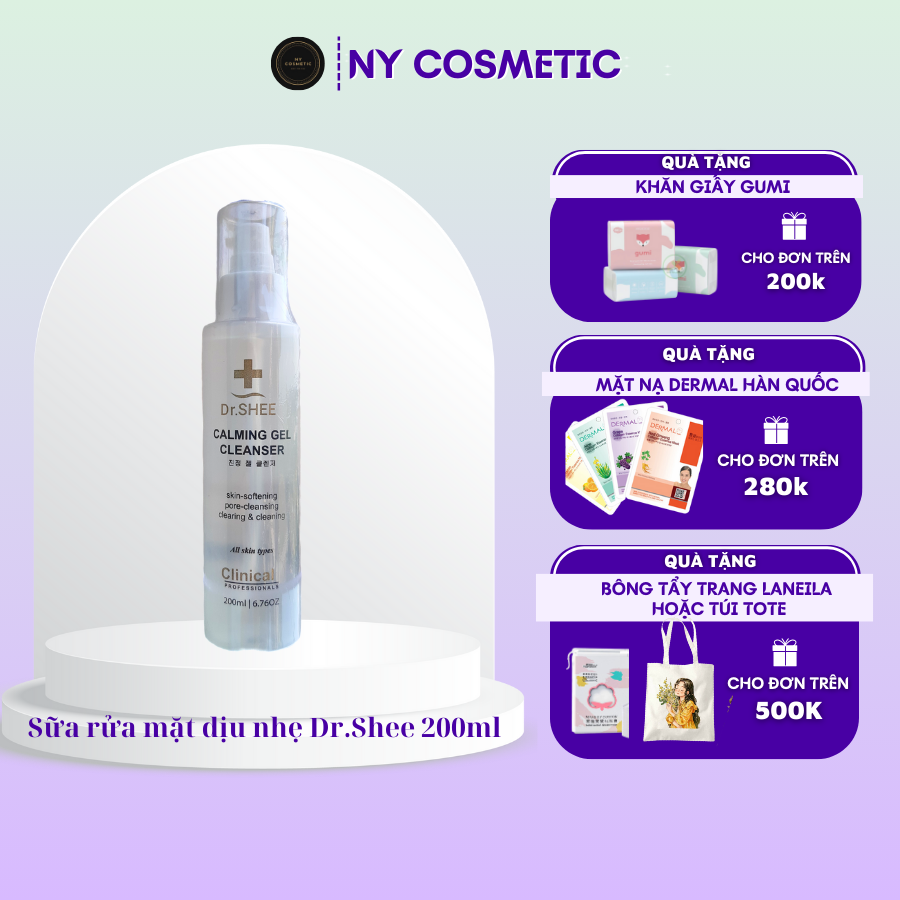 SỮA RỬA MẶT DỊU NHẸ DR.SHEE