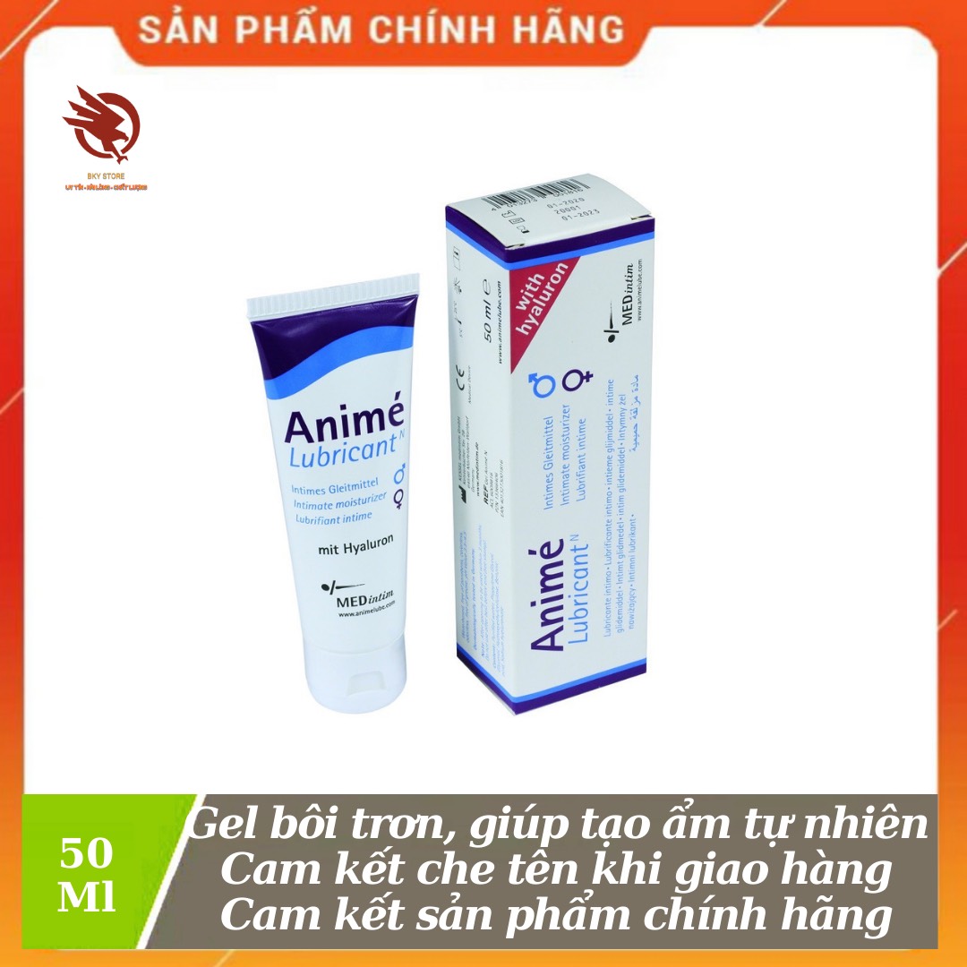 Gel bôi trơn cao cấp Medin tim Ani me của Đức, giúp bôi trơn quan hệ, duy trì độ ẩm tự nhiên - Tuýt 50ml