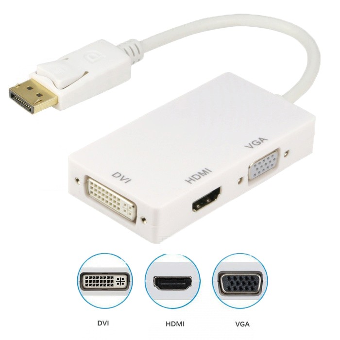 Cáp chuyển Displayport ra HDMI/ VGA/ DVI, dp to hdmi/ vga/ dvi