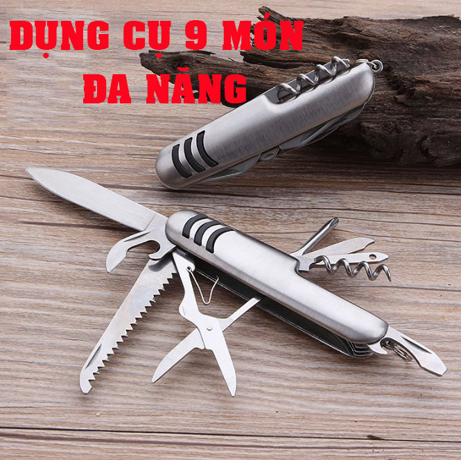 Dụng Cụ 11 món đa năng, dụng cụ du lịch. dụng cụ mở nút chai (poloma)