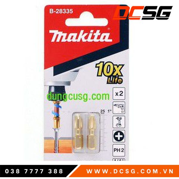 Bộ 2 mũi bắt vít makita b-28335 | dcsg