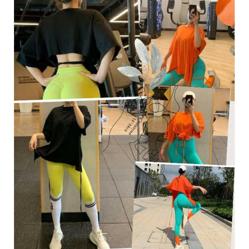 Áo Thun Trơn Form Rộng Tay Lỡ Hở Lưng Cột Dây Mẫu Độc Lạ Màu Neon Cam Vàng Xanh Trắng DRAT22 Bejolene