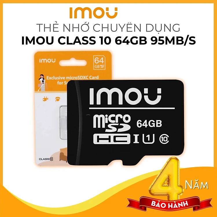 Thẻ Nhớ Micro SD imou 64Gb/32Gb Micro SD Class 10 Thẻ nhớ camera Thẻ nhớ điện thoại