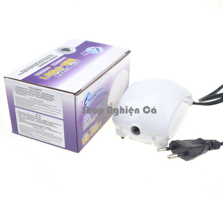 Máy sục sủi khí oxy 1 vòi 2.5W cho hồ cá Máy sủi oxy bể cá độ ồn thấp Thiết kế đẹp