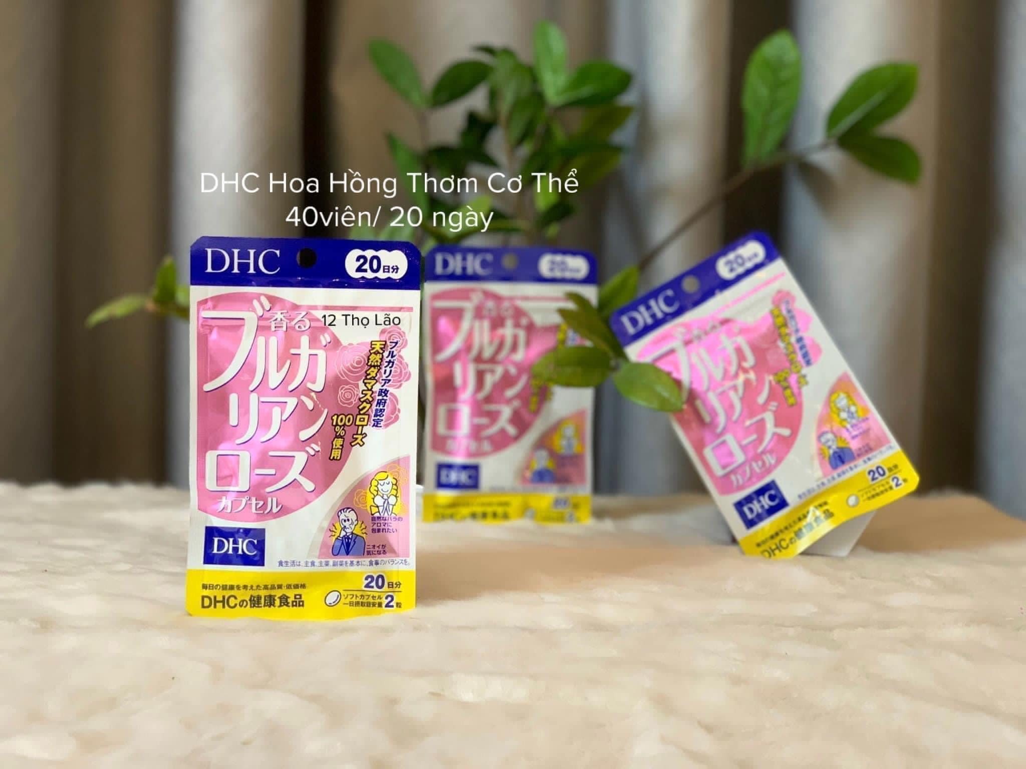 Viên uống dầu hoa hồng thơm cơ thể DHC