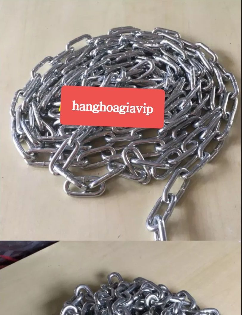 5 mét dây xích sắt mạ kẽm 4mm.hanghoagiavip