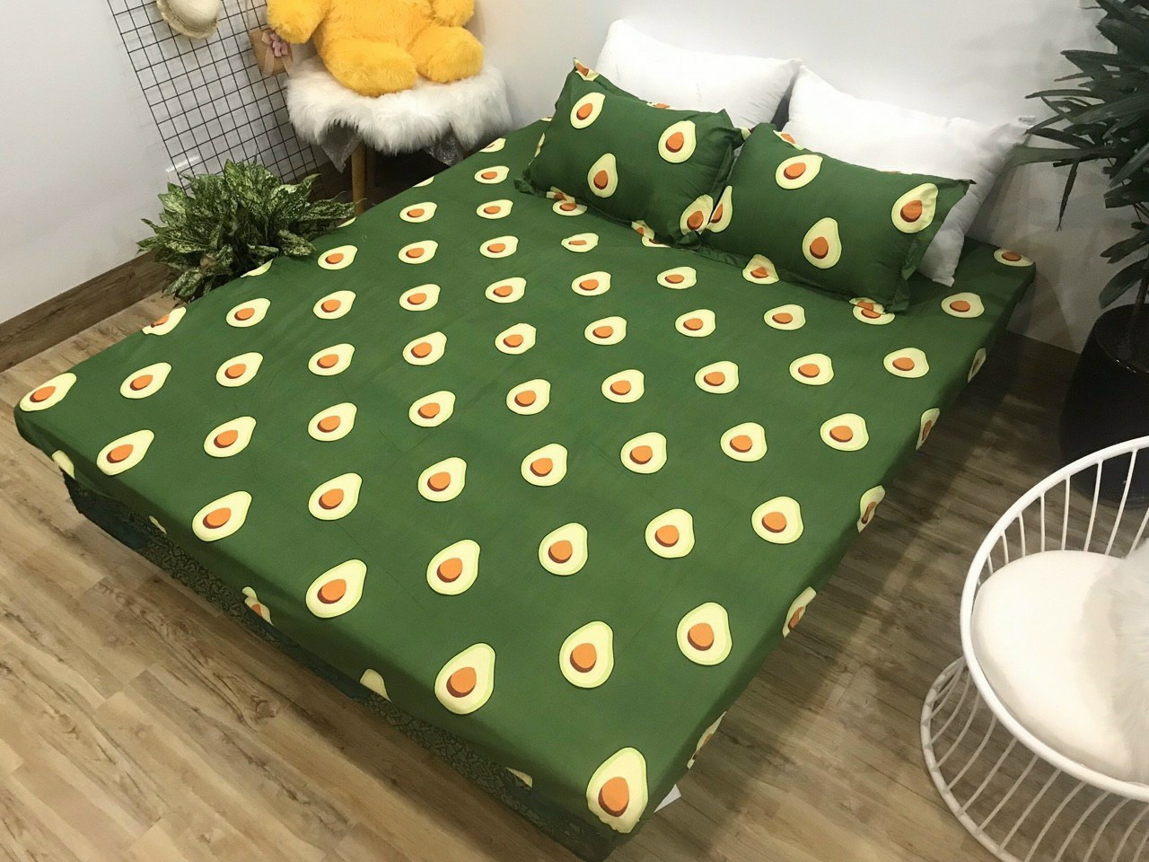 Set ga gối 3 món không phai , không xù