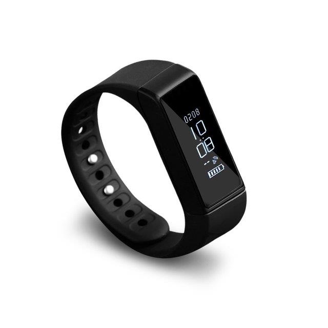 ⊙ↂ✸ LESHP Unisex OLED Activity Wristband Tracker Waterproof Smart Bracelet 4.0 Wireless Black for Iphone 5 Plus