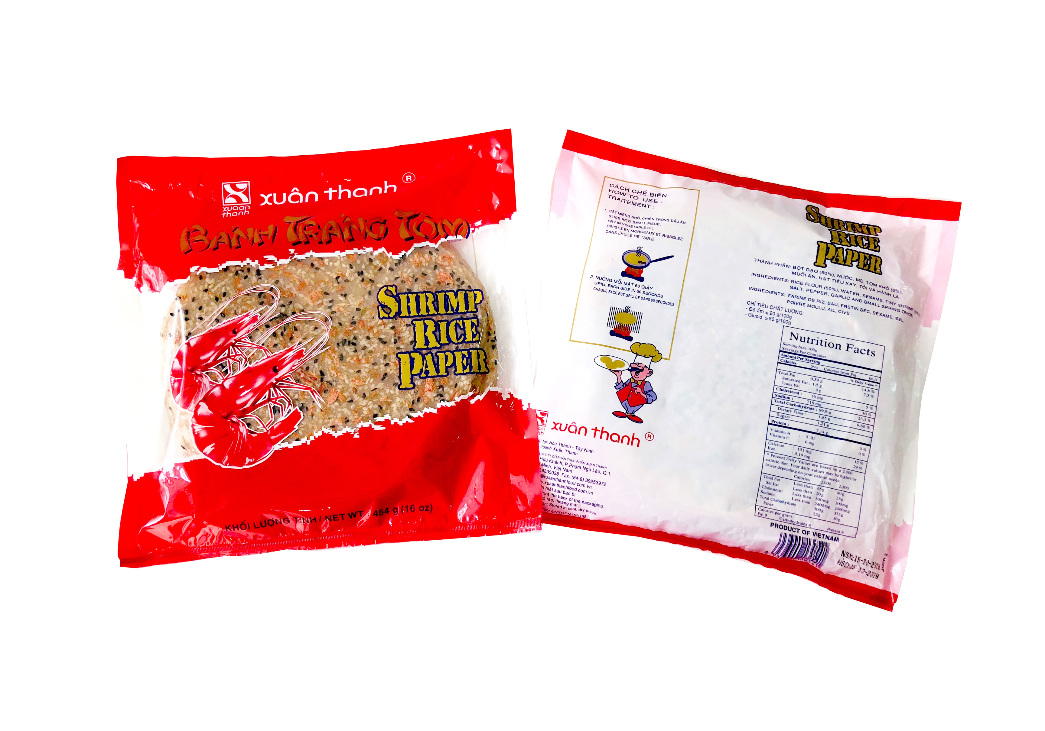 Bánh tráng tôm Xuân Thanh 454g