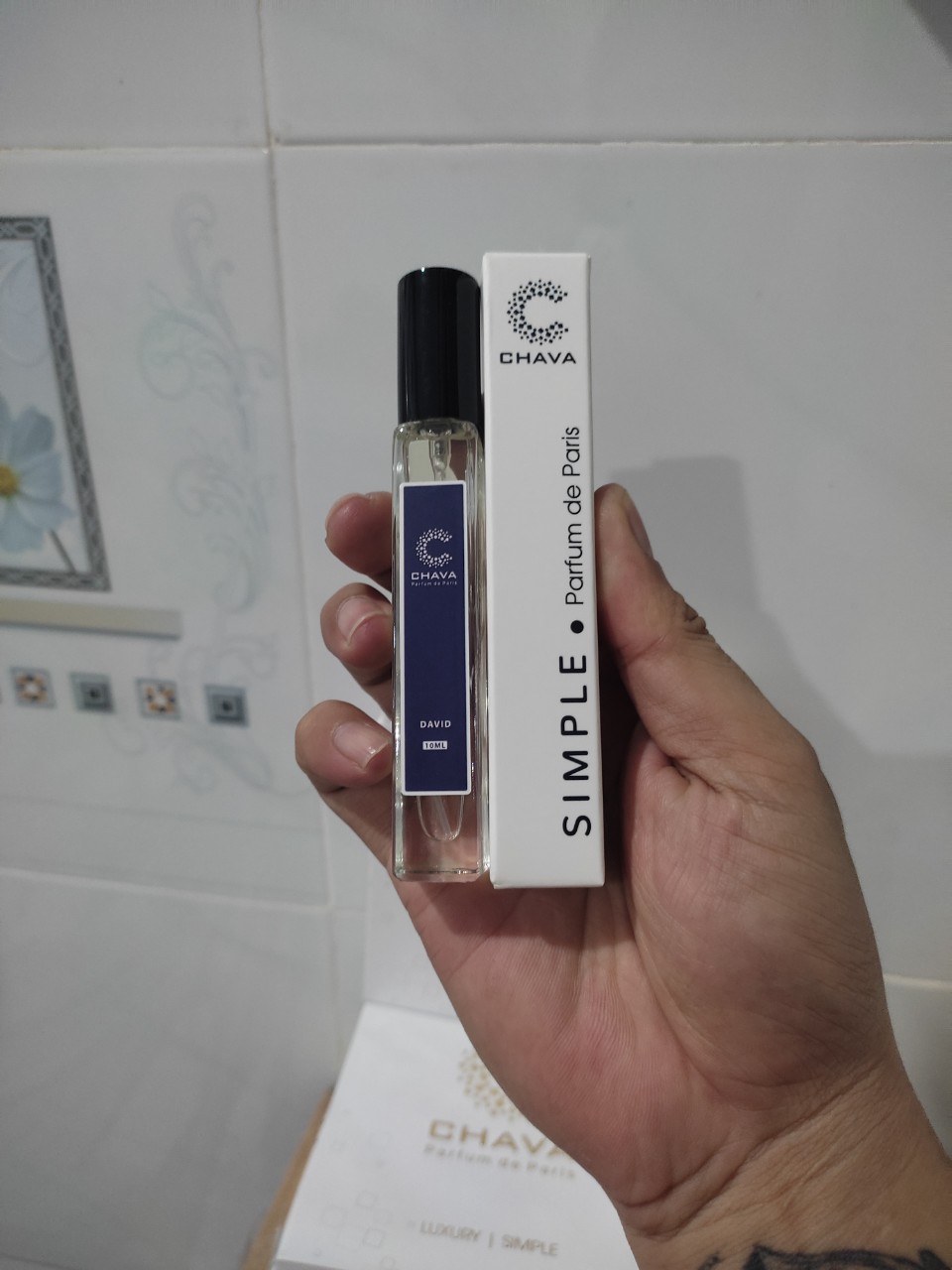 Nước hoa nam chính hãng, nước hoa nam thơm lâu Chava Simple David chiết 10ml lưu hương 8-12h