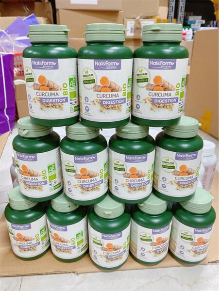 Tinh bột nghệ hữu cơ Nat&Form Bio Curcuma Pháp