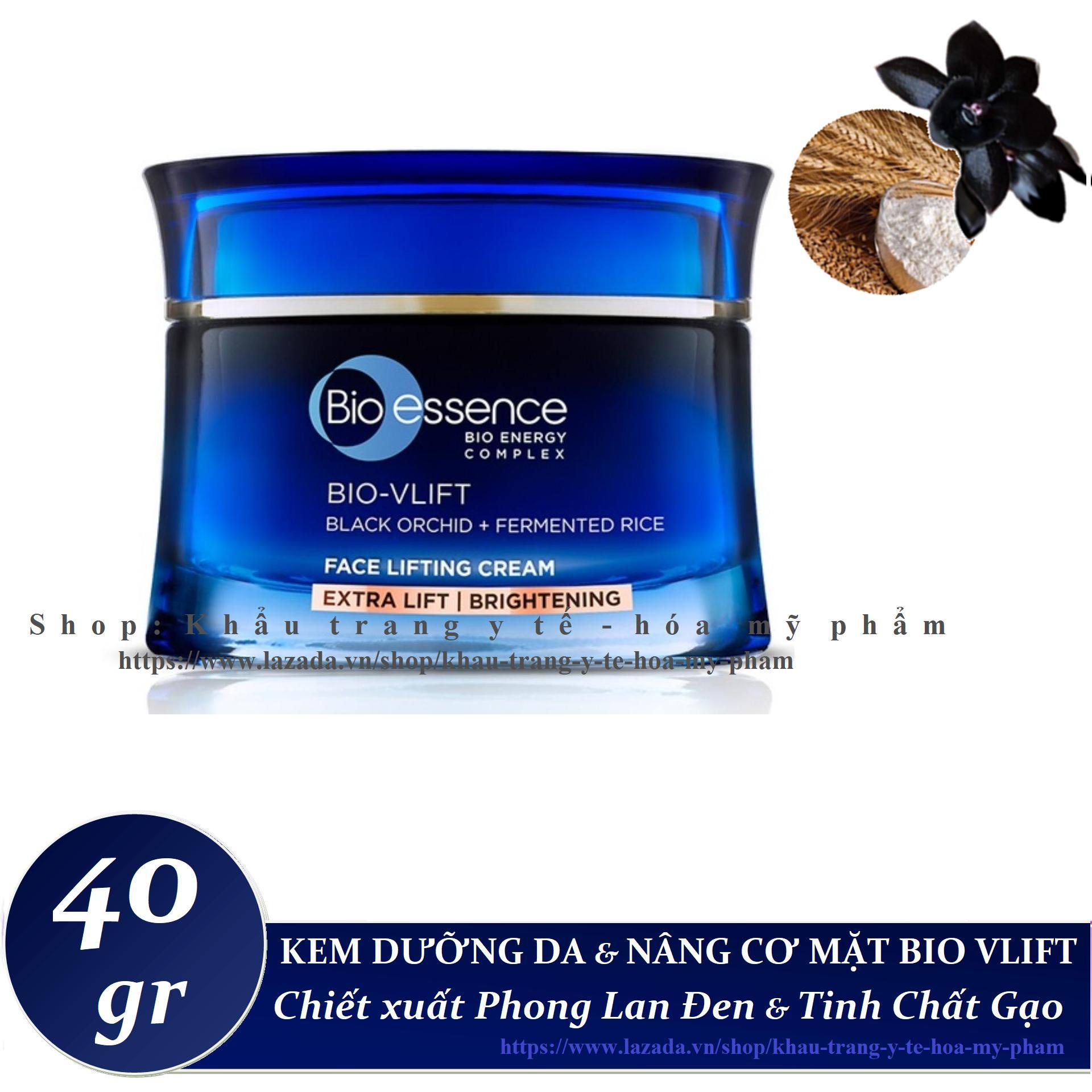 [HCM]Bio-essence -  Kem dưỡng da và Nâng cơ mặt Bio Vlift chiết xuất hoa phong lan đen và tinh chất gạo 40 gr